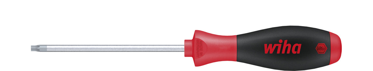 Wiha 362tr09 Schraubendreher Soft Finish Torx® manipulationssicher (mit Bohrung) mit runder Klinge T9h x 60 mm – 03108