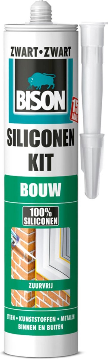 Bison Silikon-Dichtstoff Konstruktion schwarz 310 ml