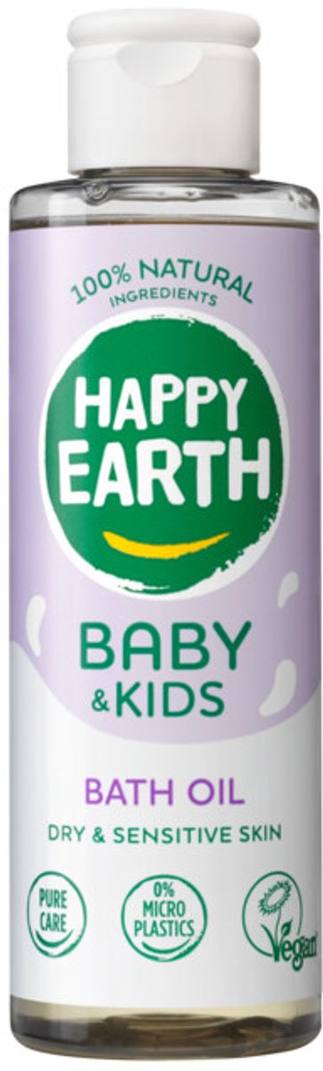 Happy Earth Baby Kids 100 % natürliches Badeöl 150 ml