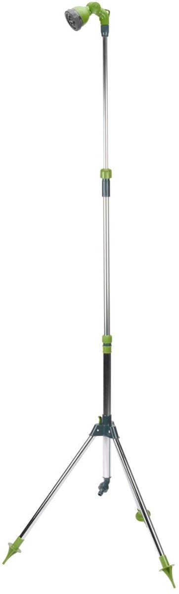 Kinzo Gartendusche mit Stativ – verstellbare Außendusche bis 220 cm – 7 Strahlpositionen