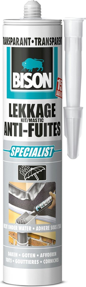 Bison 1029674 – B-Leck-Set, 300 ml, transparent | 3 Stück
