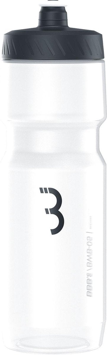 BBB Cycling Comptank XL Trinkflasche Rennrad – Fassungsvermögen 700 ml – Fahrradtrinkflasche – BPA-frei – Weiß Schwarz – BWB-05