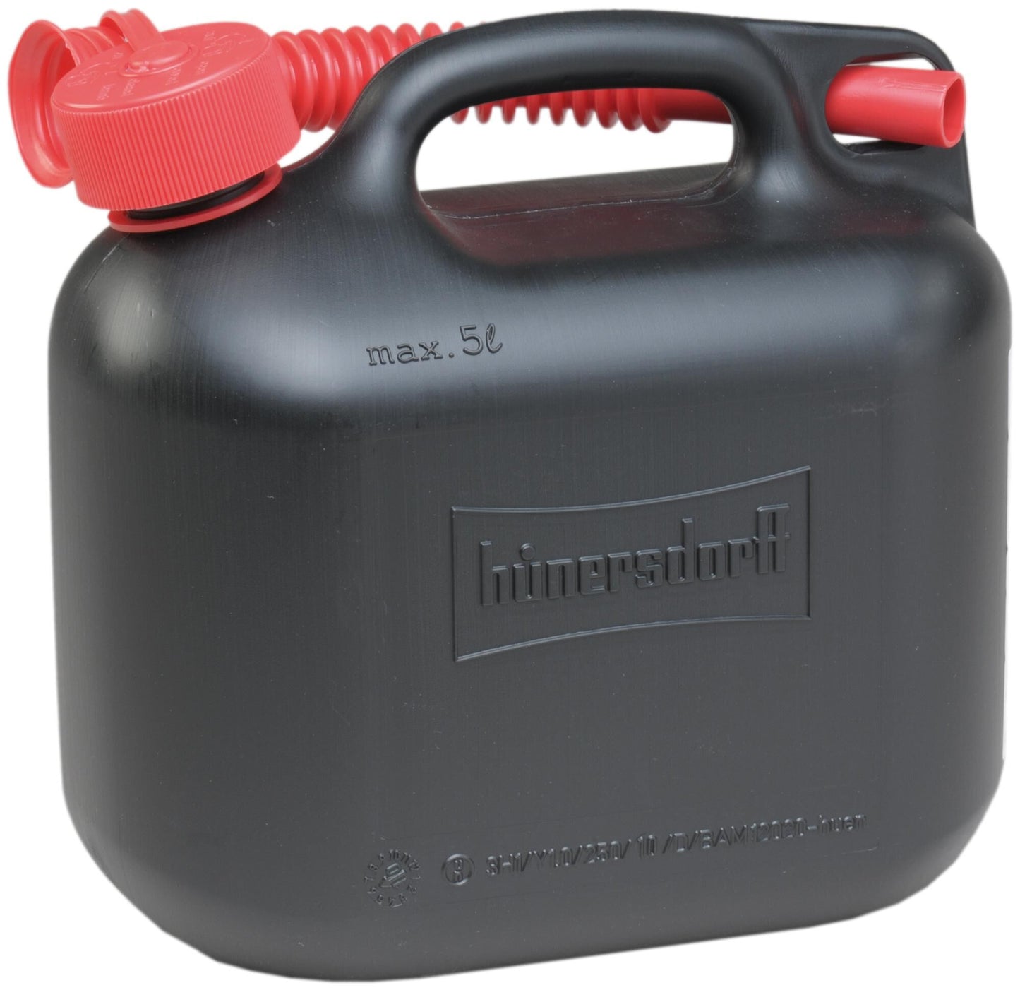 Hünersdorff Gaszin Canist. 5l schwarzer Plastik, un