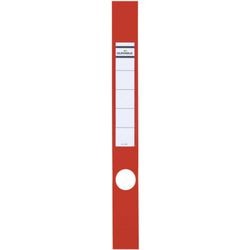 Ordnerrückenschild langlebig 60x390mm rot 10 Stück