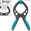 Wolfcraft – Federklemme Pro 60 mm – Segelklemme – Marktklemme – extra stark – Segelklemmen – 3631000