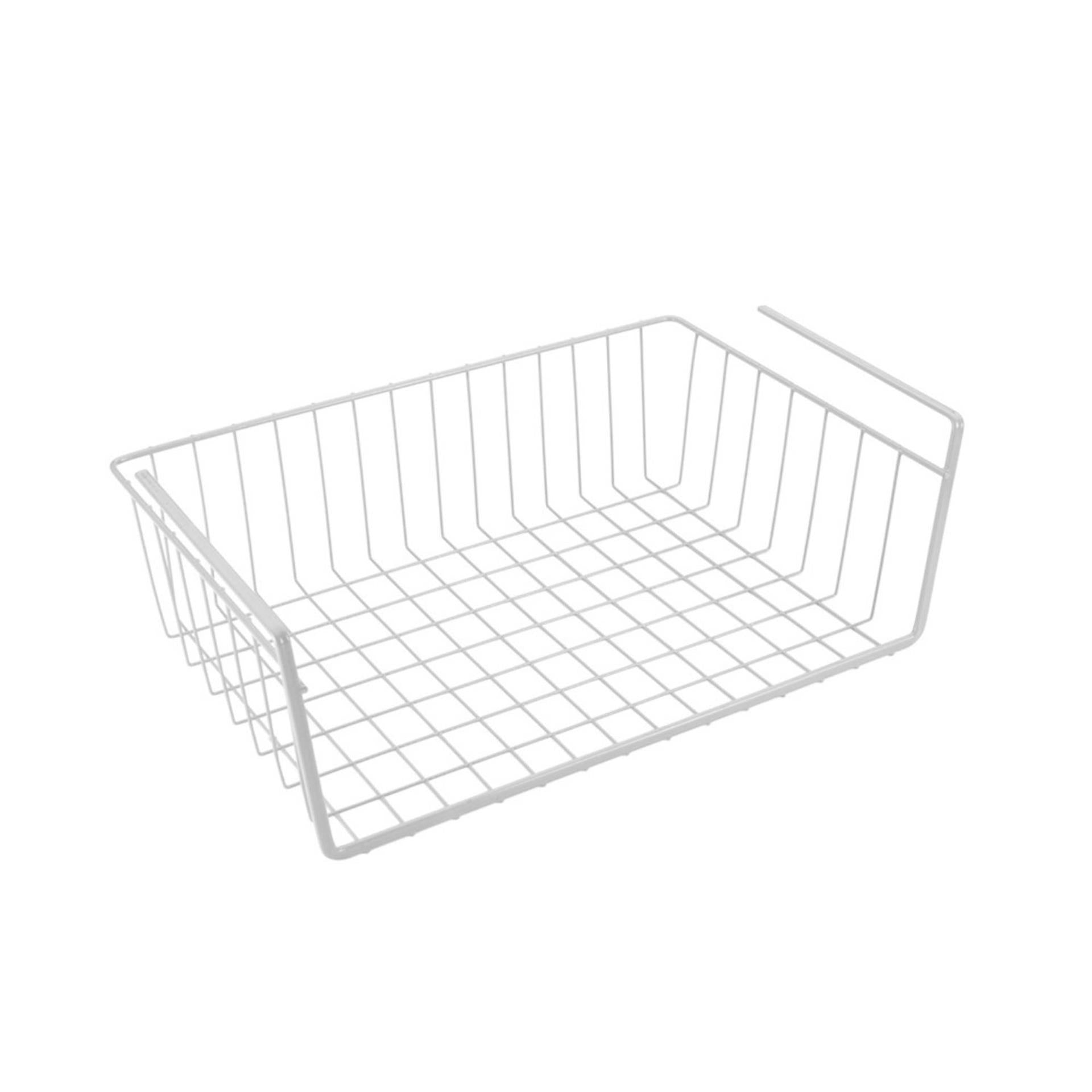 Metaltex Metaltex Hangkorb 40x26x14 cm Weißes Metall