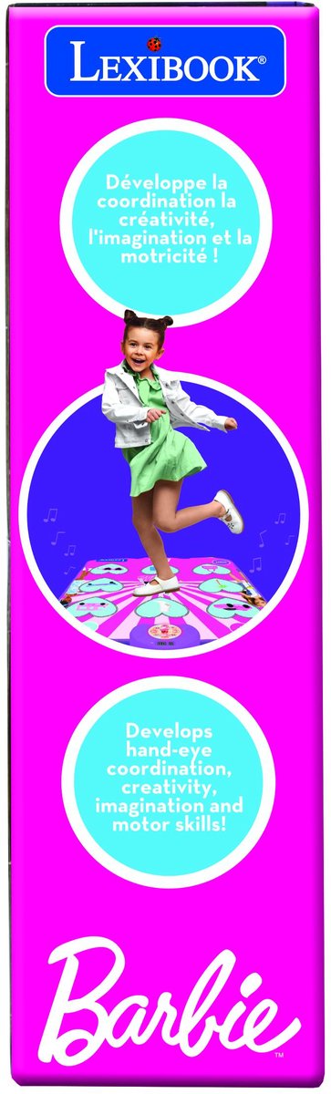 Elektronisches Lexibook, Bluetooth und leuchtende Barbie-Tanzmatte mit 6 Spielmodi