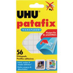 Uhu Patafix Klebepads (12 Stück) transparent doppelseitig