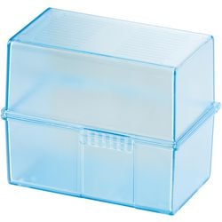 Kartenbehälter Han A7 12,1 x 7,4 x 10,1 cm blau-transparent für 300 Karten