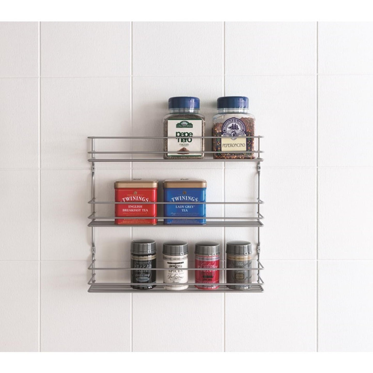 Metaltex Metaltex Space Saver Kitchen Pepito Kräuter Rack 3 Böden 36x32x8 cm Silber