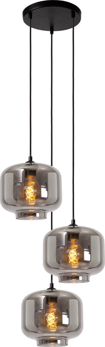 Lucide medine - Hängelampe - ø 46 cm - 3xe27 - fumé
