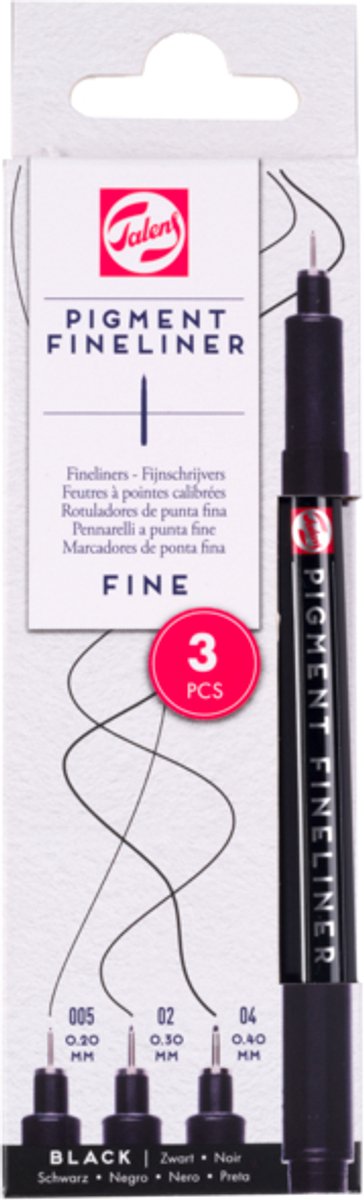 Talens • Pigment-Fineliner-Set fein, 3-teilig