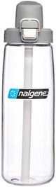 Nalgene – Trinkhalmflasche – Trinkflasche – Wasserflasche – Strohhalm – 650 ml, klarer grauer Verschluss, nachhaltig, neu!