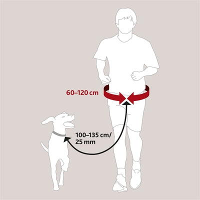 Trixie -Hüftgürtel mit Jogging -Linie schwarz