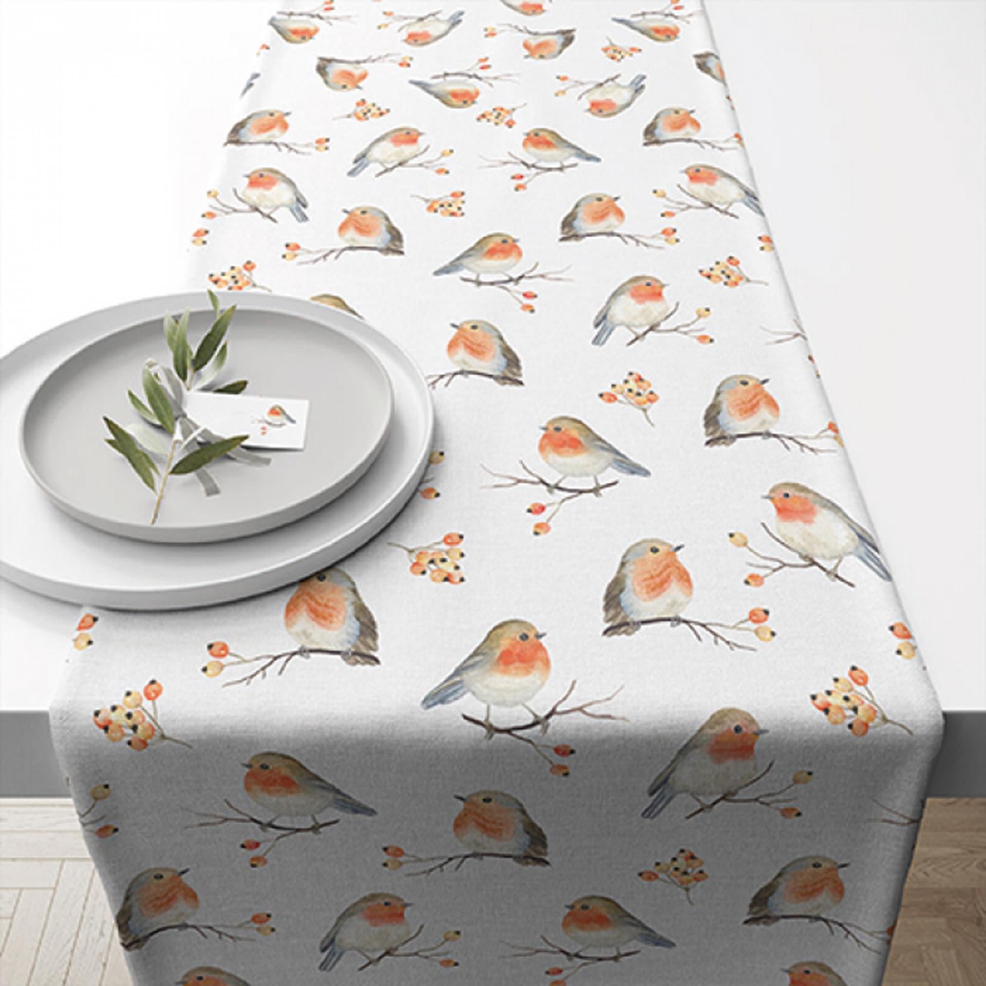 Ambiente Tischläufer Robin Family 40x150