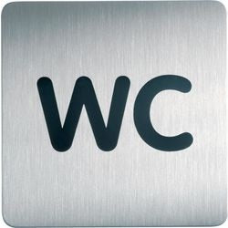 Pic Informationstafel Togram Toilette, langlebig, selbstklebend, Aluminium, 15 x 15 cm