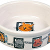 Trixie Food Bowl Katkeramik mit Drucksorti