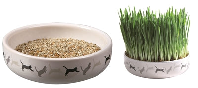 Trixie -Katzengrassamen 50gr in Keramik