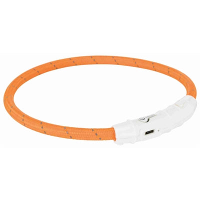 Trixie Kragenhundblitzleuchte USB TPU Nylon Orange