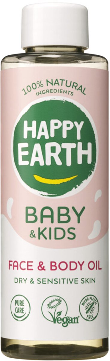 Happy Earth Baby Kids 100 % natürliches Gesichts-Körperöl – 150 ml