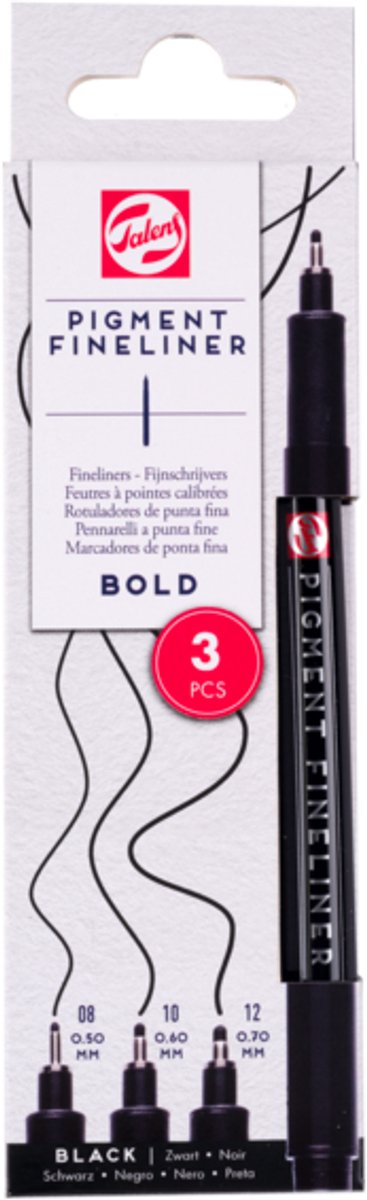 Talens • Pigment-Fineliner-Set Bold, 3-teilig