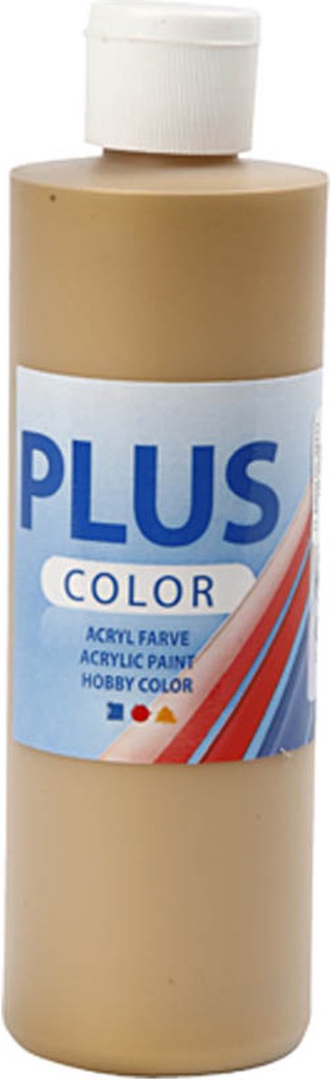 Plus Color Acrylfarbe, Gold, 250 ml 1 Flasche