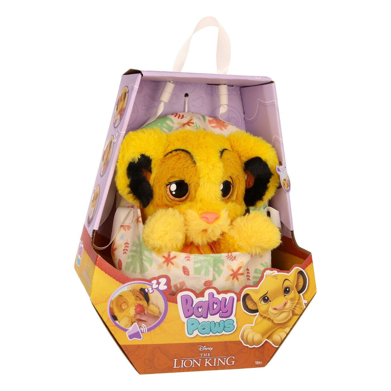 Spectron Baby Paws Simba interaktives Kuscheltier – 20 cm