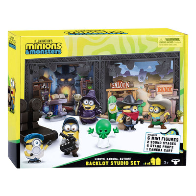Moose Toys Schergen Monster – großer Studiobereich mit 2 Filmstudios – inkl. 6 Minions-Figuren