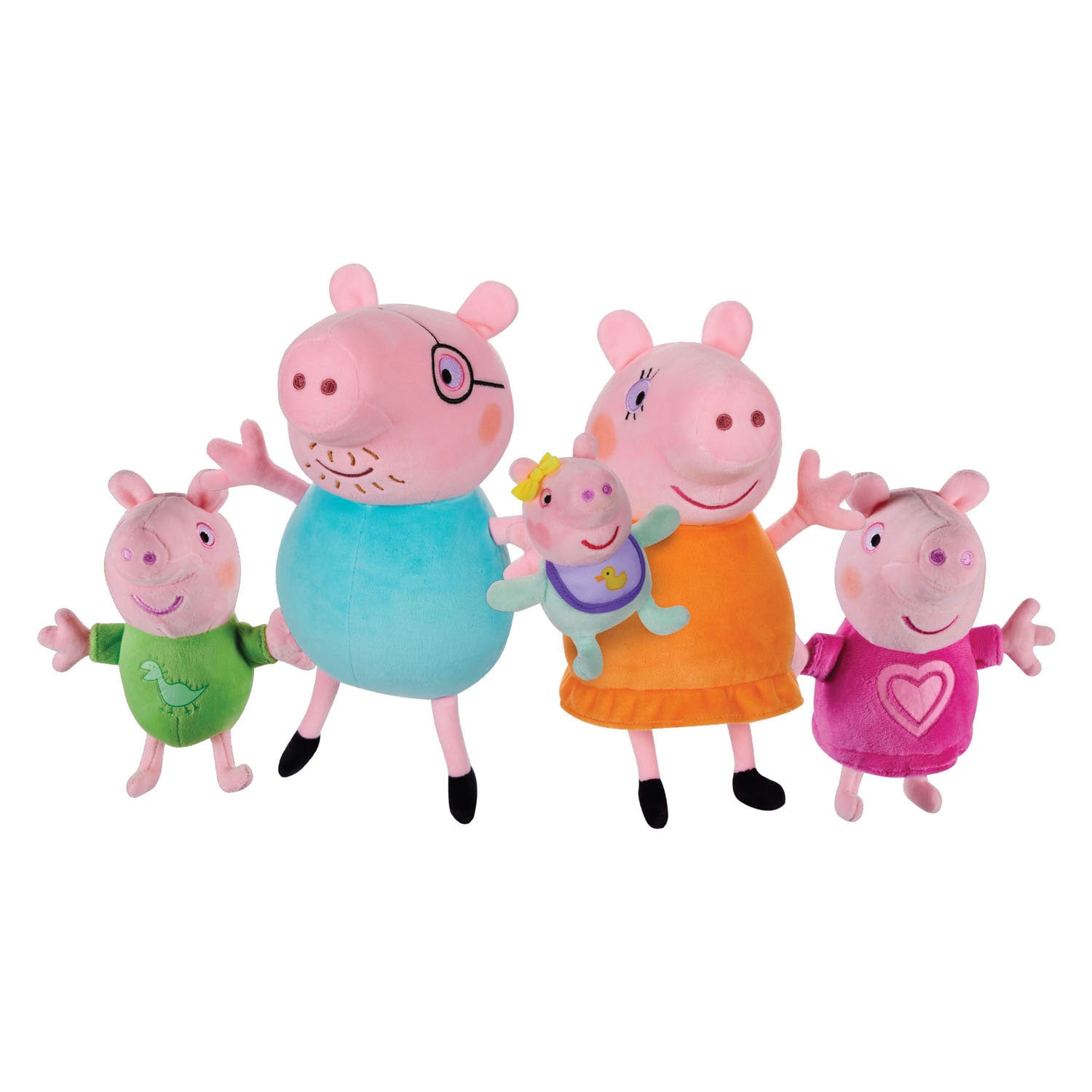 Spectron Peppa Pig Plüsch-Set – 5 Stück.