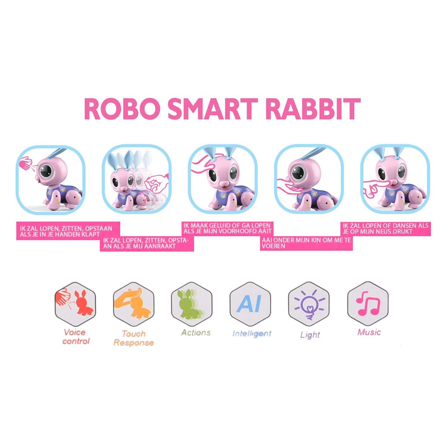Gear2Play Gear2Play Robo Rabit Interactive Animal