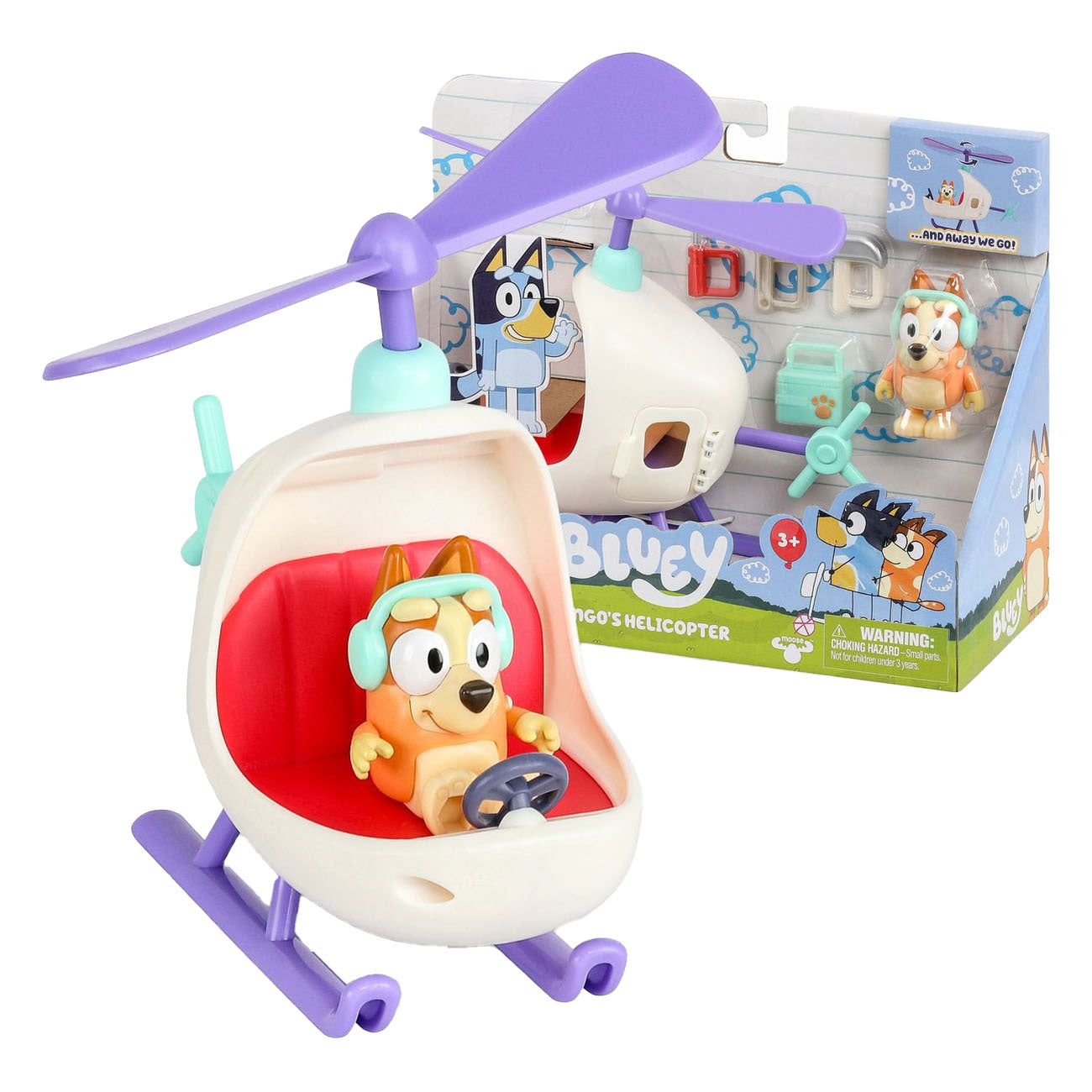 Elchspielzeug Bluey Helicopter Bingo Speel Figur