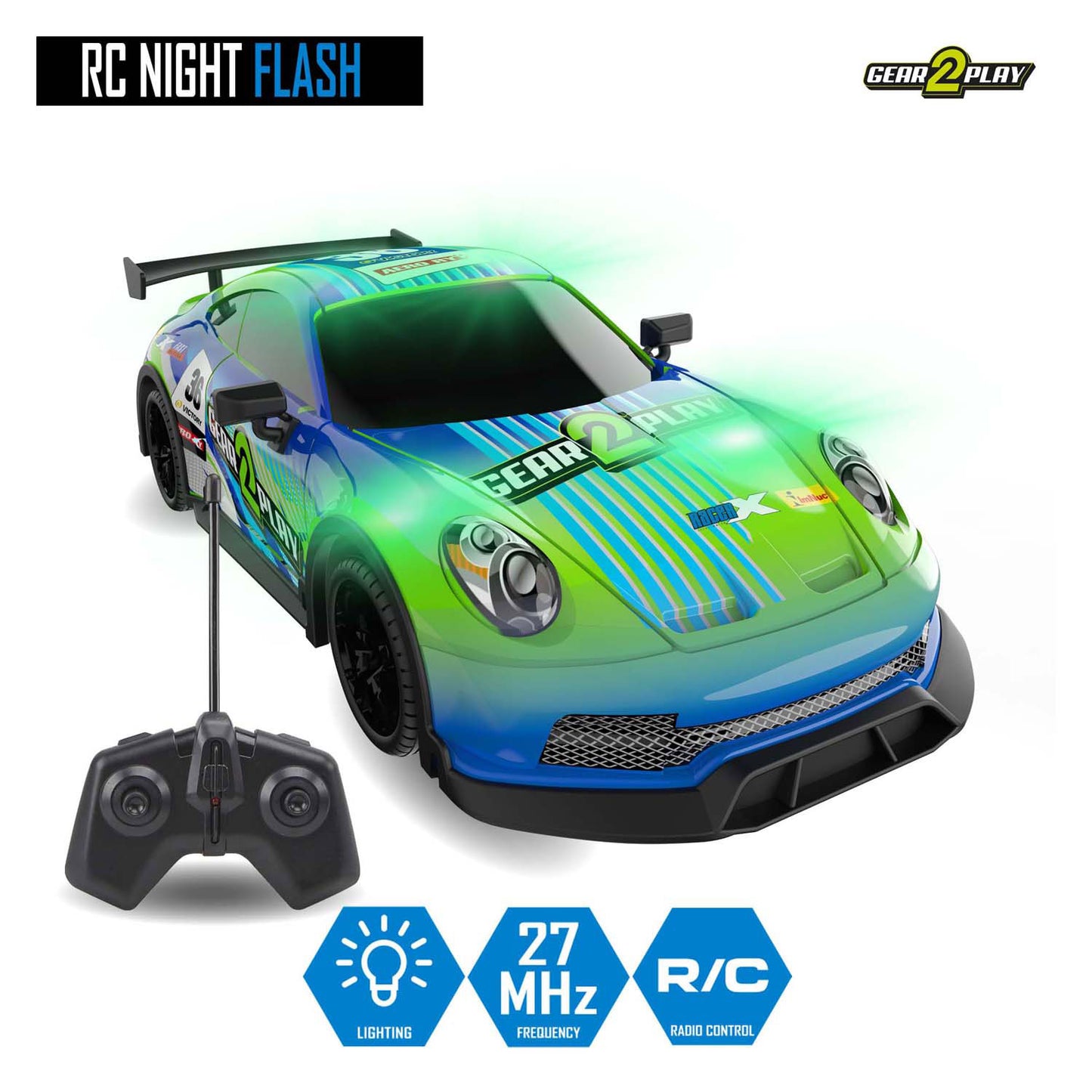 Gear2Play RC Night Blitz kontrollierbares Auto