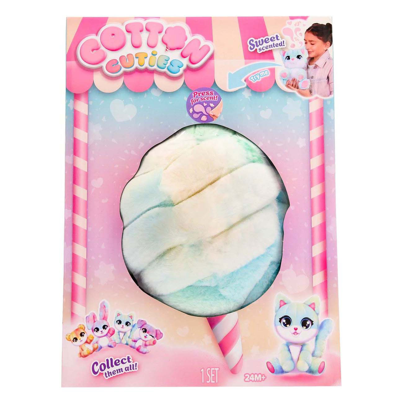 Spectron Cotton Cuties Kitty - Duft Baumwollbonbonsumarmung, 30 cm