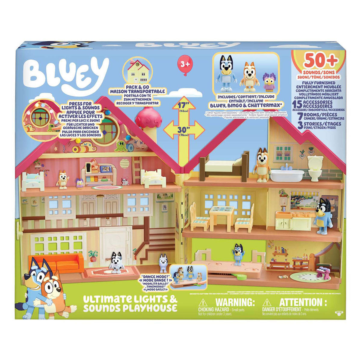Elchspielzeug Bluey Ultimate Speelhuis mit Licht und Klang