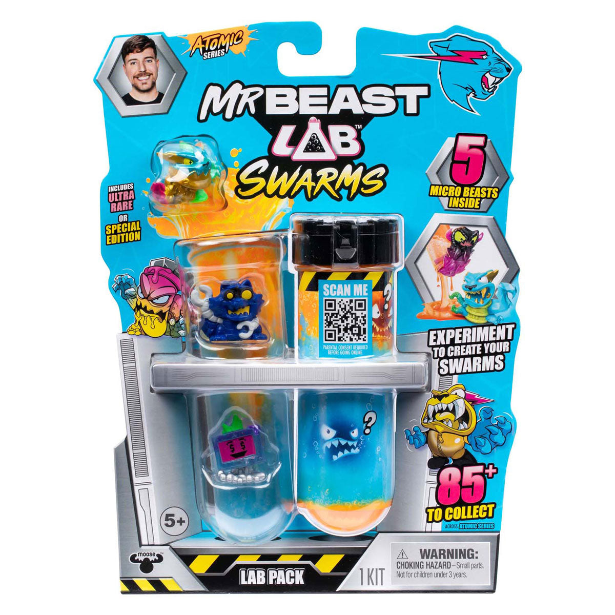 Spectron MrBeast Lab Swarms Series 2 Atomic Series Action Figur, 5-Pack