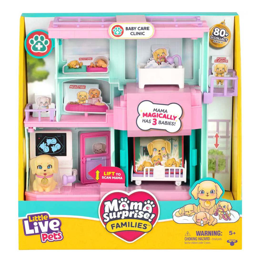 Spectron Little Live Pets Mama Surise Family Hospital Play Set Set