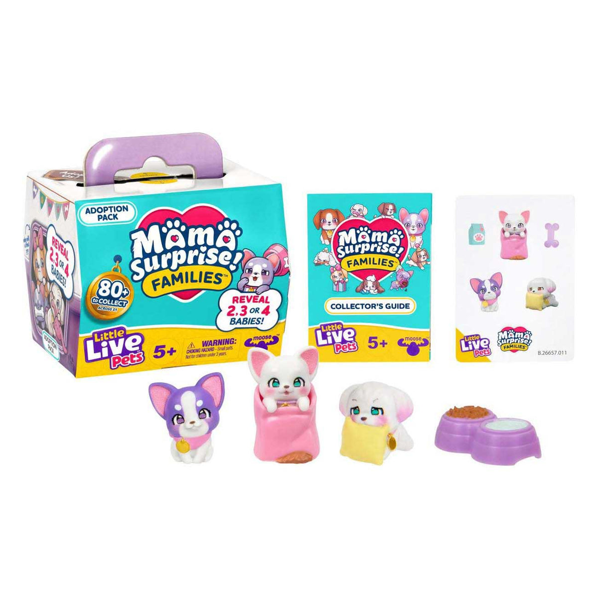 Elchspielzeug Little Live Pets Mama Hupise Familien Welpe Adoption Set Set