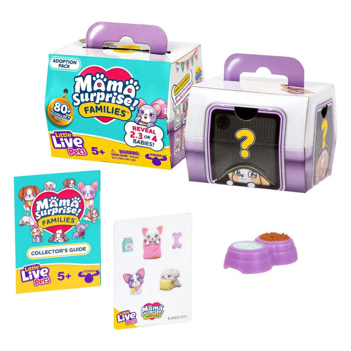 Elchspielzeug Little Live Pets Mama Hupise Familien Welpe Adoption Set Set