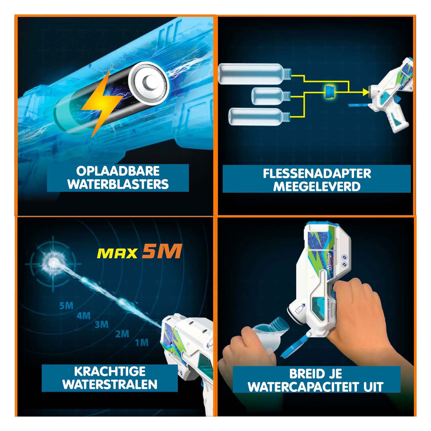Silverlit Hydro Mad - Mini Waterpistolen 2 -Pack