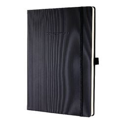 Notizbuch Sigel-Chamois-Papier, 80 g m2, 21 x 29,7 cm, liniert, gerippt, 194 Seiten, 97 Blatt