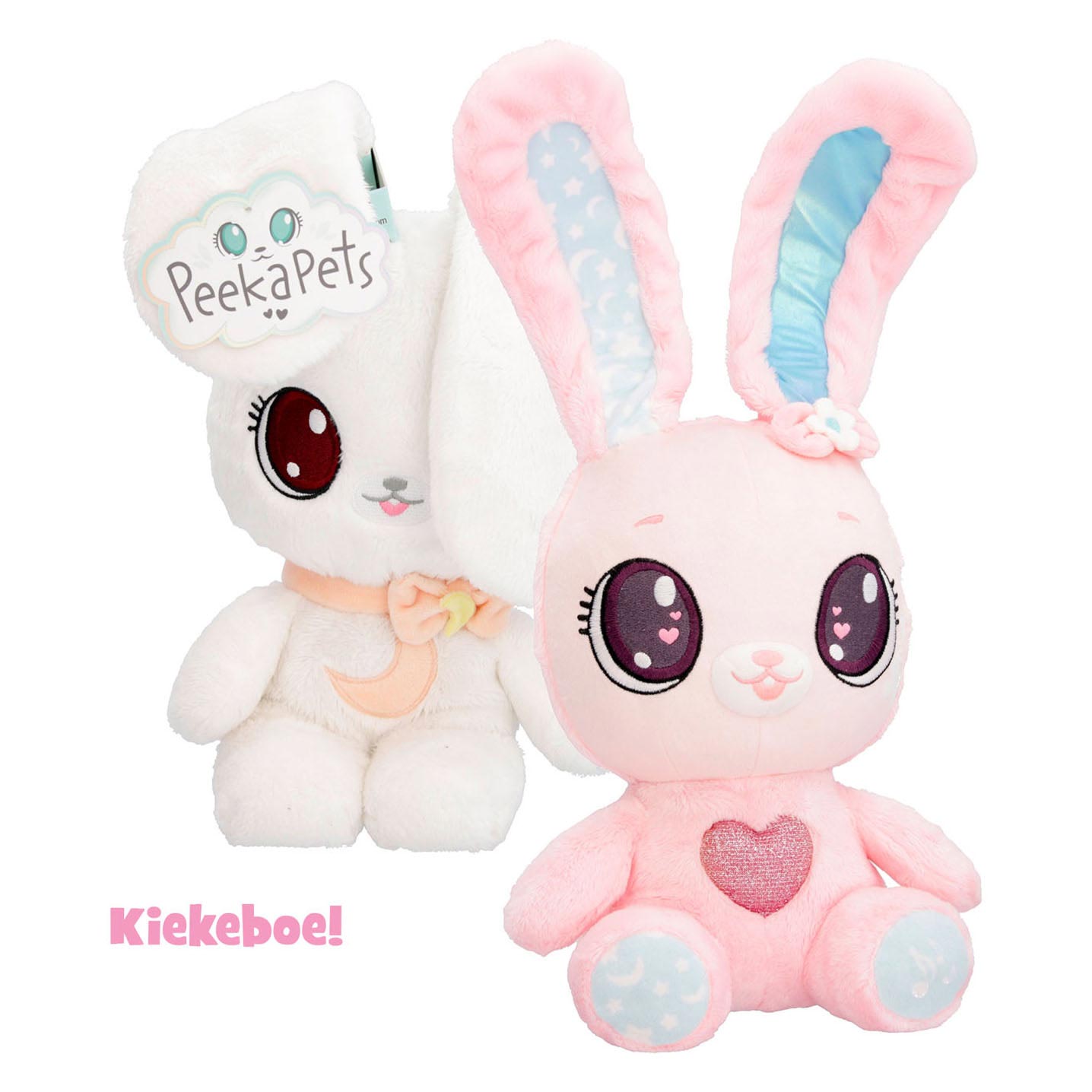 Spectron Peekapets Bunny Pluchen Umarmung - Weiß