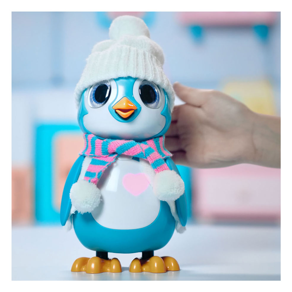 Silberrettung interaktiver Pinguinblau