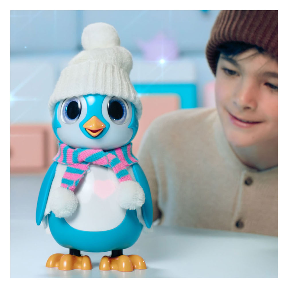 Silberrettung interaktiver Pinguinblau