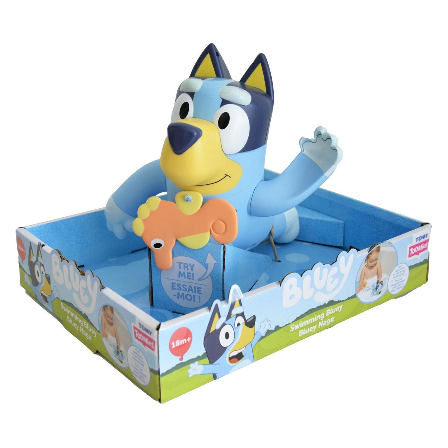 Tomy schwimmen Bluey Figur Badespielzeug