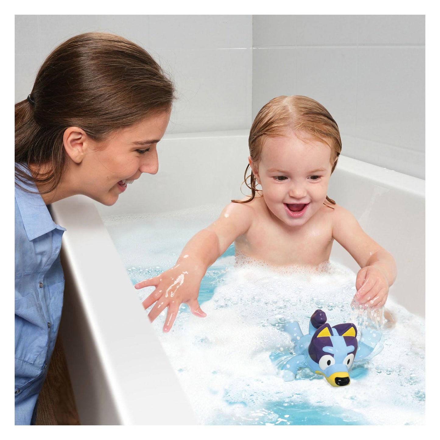 Tomy schwimmen Bluey Figur Badespielzeug