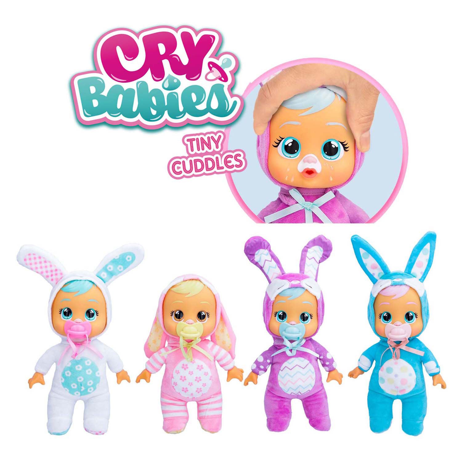 Spectron Cry Babies Tiny Cuddles Bunnys Babypuppe
