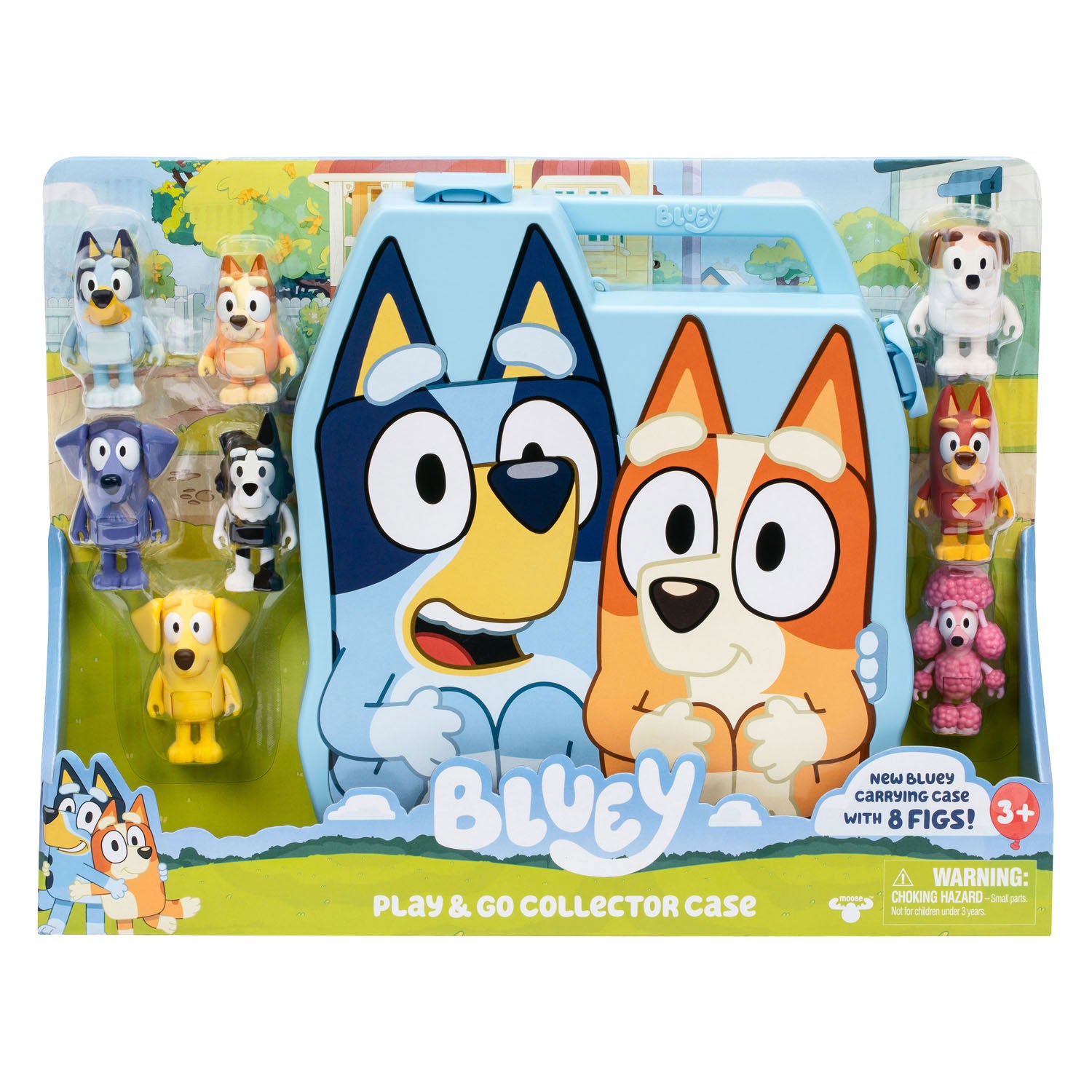 Bluey Go Koffer mit 8 Spielfiguren