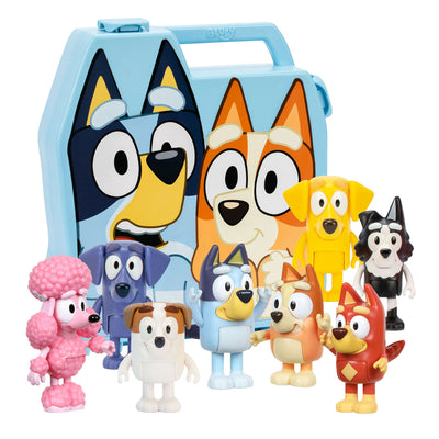 Bluey Go Koffer mit 8 Spielfiguren