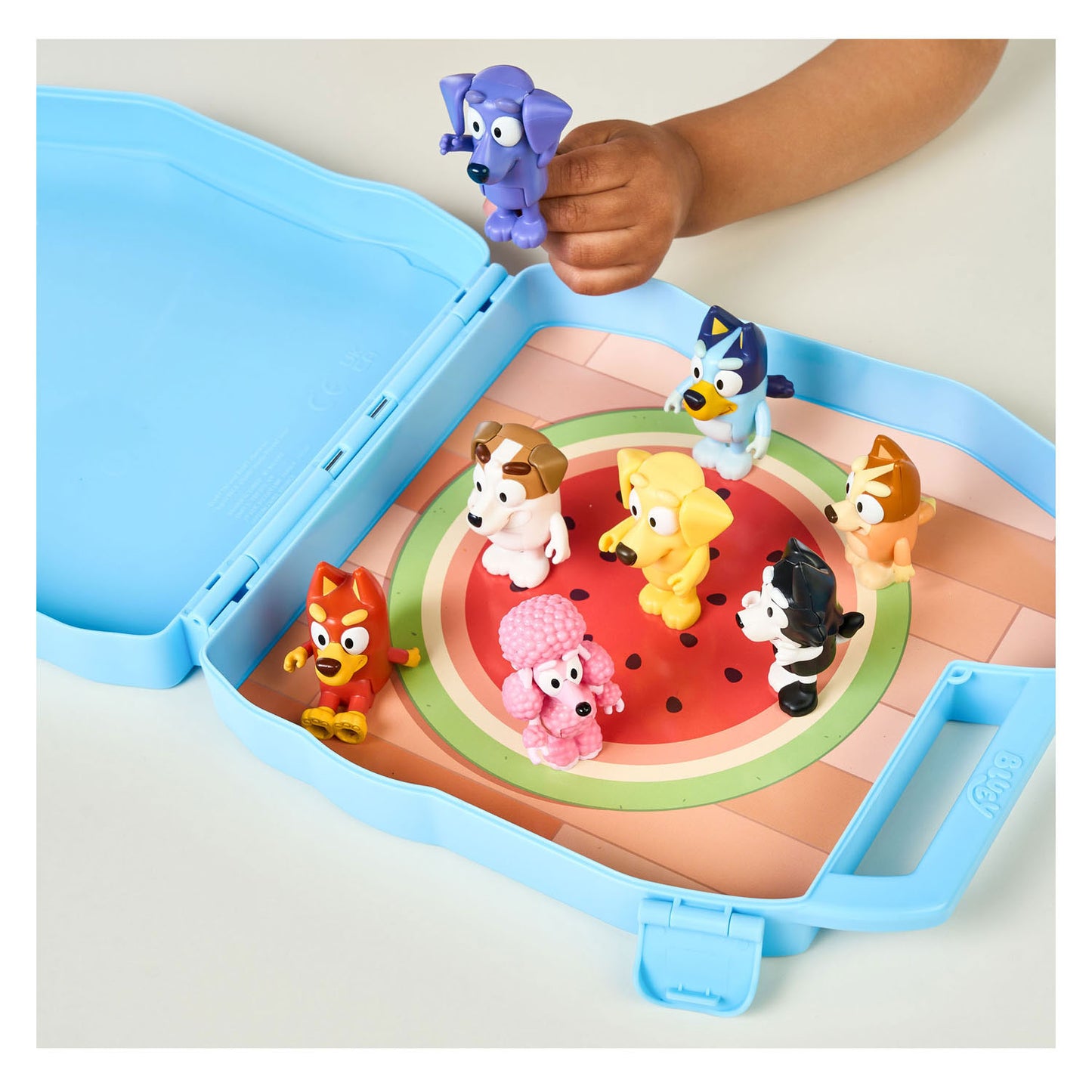 Bluey Go Koffer mit 8 Spielfiguren