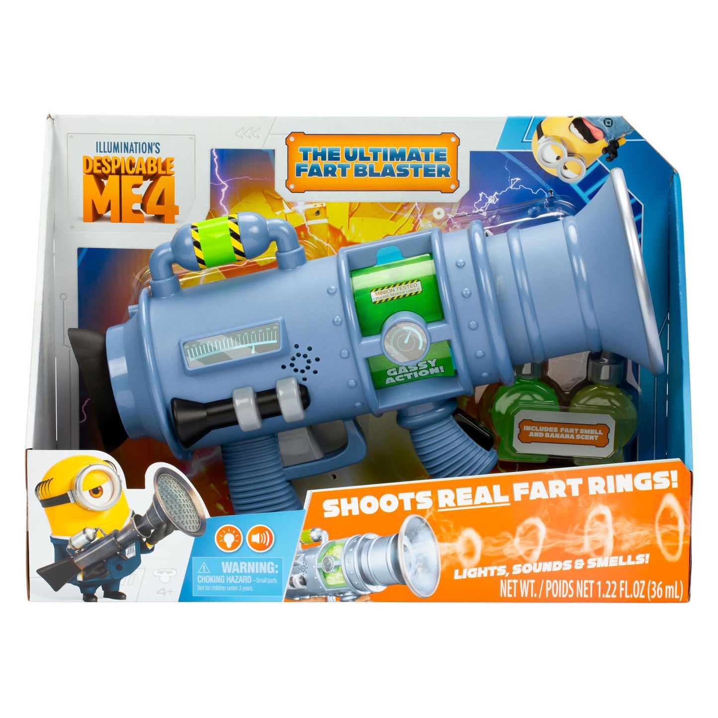 Despicable Me 4 Ultimate Fart Blaster mit Licht und Klang